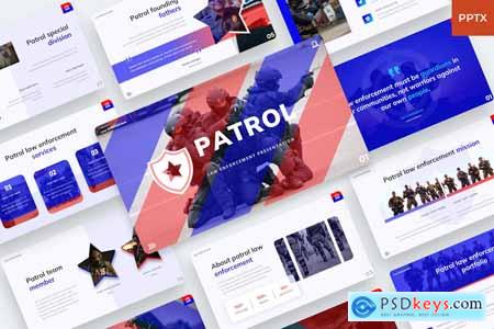 Patrol - Law Enforcement PowerPoint template