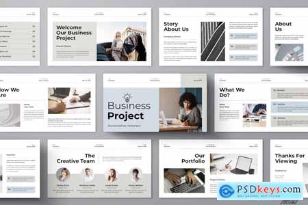 Business Project PowerPoint Presentation Template 9U23459