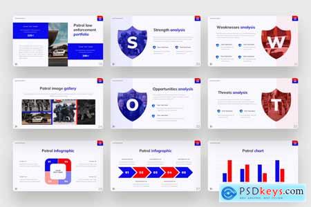 Patrol - Law Enforcement PowerPoint template