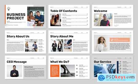 Business Project PowerPoint Presentation Template BJYGAZ3