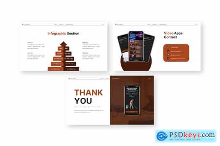 Video Apps - Mobile App Powerpoint Templates