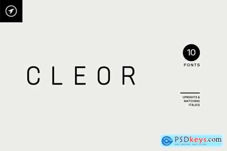 Cleor - Unique Display Logo Font Family