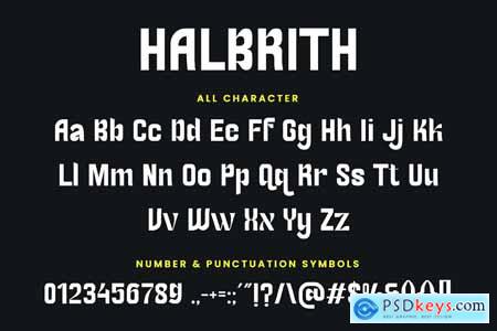 Halbrith - Sans Serif Font