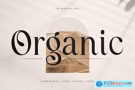 Organic - Cinematic Logo Luxury Font