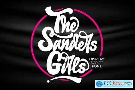 The Sanders Girls - Display Script Font