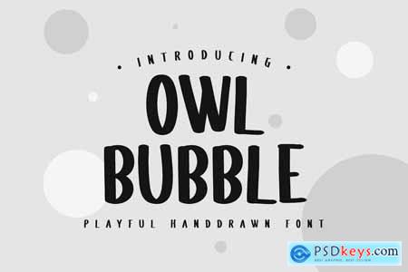 Owl Bubble Handdwritten