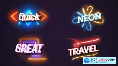 Neon Titles Animation 53300149