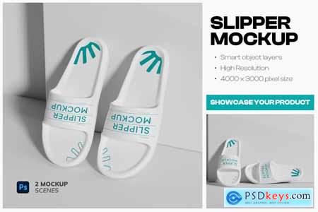 Slipper Sandals Flipflop Mockup