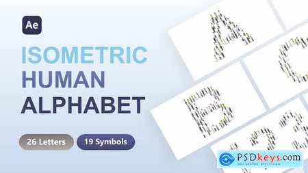 Isometric Human Alphabet 53345361