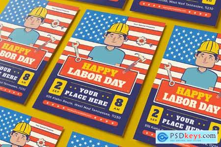 Happy Labor Day Flyer A4GKR6M