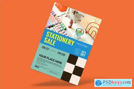 Stationery Sale Flyer D8AYDWF