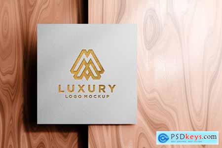 Luxury Paper Logo Mockup 2UF9ZBX