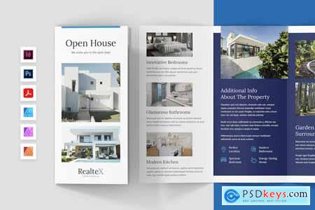 Realtex Estate Agency Brochure Tri-Fold Templat