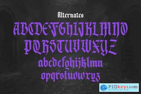 Olde Soul  Vicious Blackletter Style