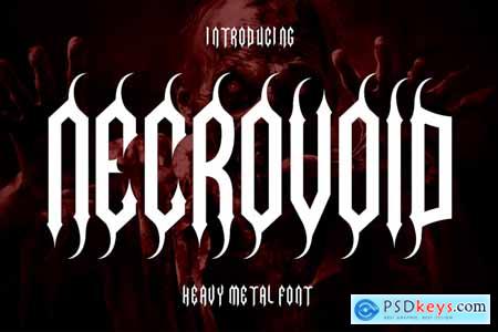 Necrovoid - Heavy Metal Font