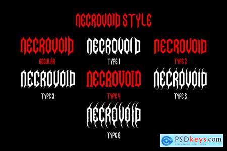 Necrovoid - Heavy Metal Font