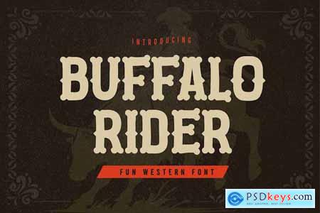 Buffalo Rider - Fun Western Font