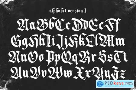 Dark Whisper  Fierce Blackletter Font