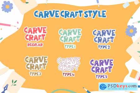 Carve Craft - Craft Font