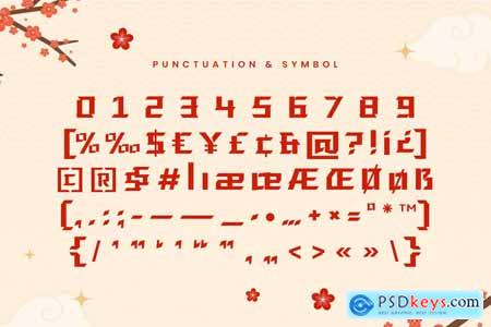 Yabisato Chinese Font