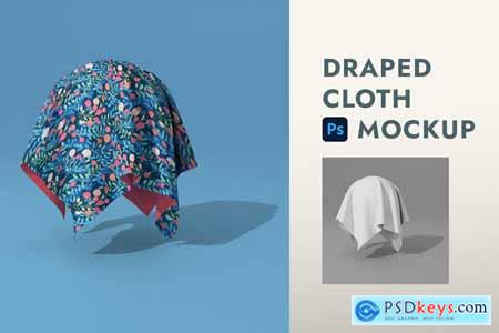 Draped Cloth Fabric Photoshop Mockup