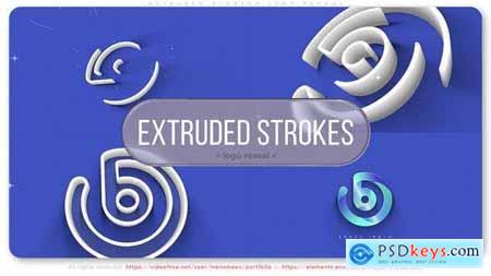 Extruded Strokes Logo Reveal 53320655