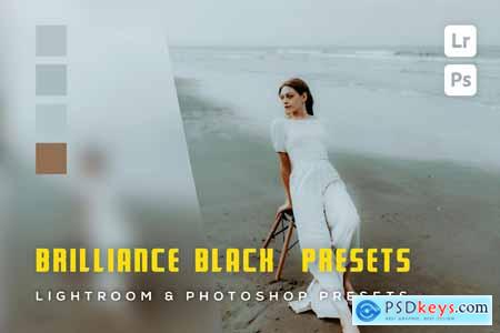 6 Brilliance black Lightroom and Photoshop Presets