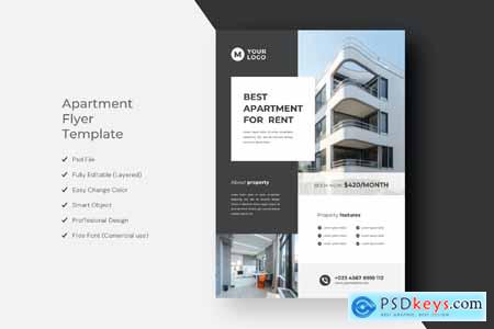 Apartment Flyer Template Design