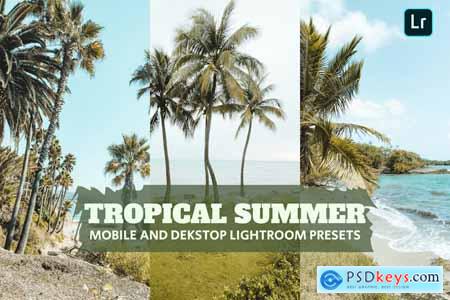 Tropical Summer Lightroom Presets Dekstop Mobile