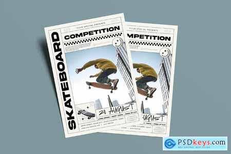 Skateboard Competition Flyer R9CW4D9