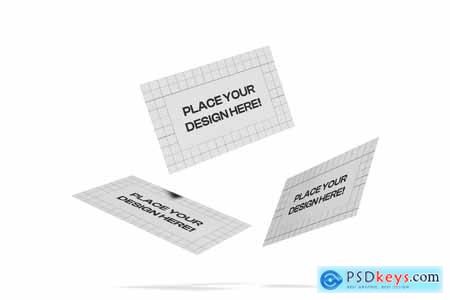 Floating Scattered Business Card 002
