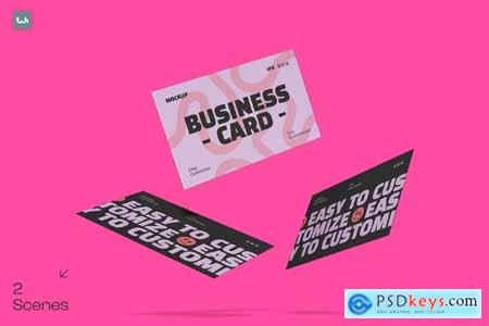 Floating Scattered Business Card 002