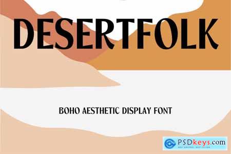 Desertfolk - Boho Aesthetic Display Font