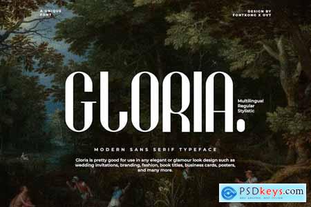Gloria - A Modern Sans Serif Typeface
