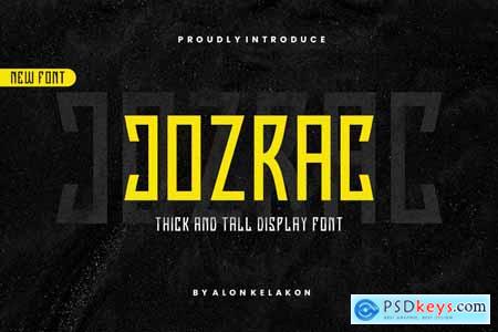 Jozrac Modern and Tall Font