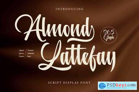 Almond Lattefay - Script Font