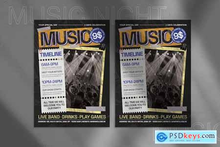 Night Music Flyer ZP4XYWB