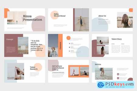 Binoa Agency Business Powerpoint Template