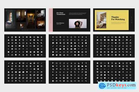 Danau Hostel Dormitory Powerpoint Template