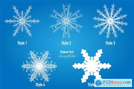 Text Snowflake Generator for Illustrator