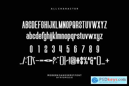 Giefgat - Modern Sansserif Font