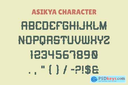 Asikya Vintage Display Typeface