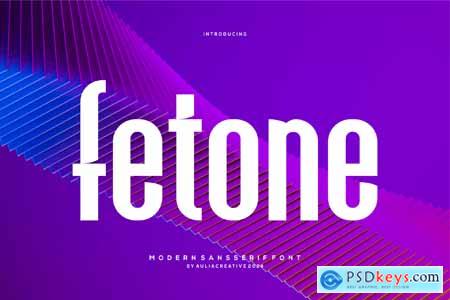 Fetone - Modern Sansserif Font