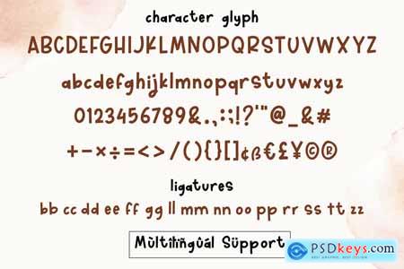 Cream Sugar - Food Font