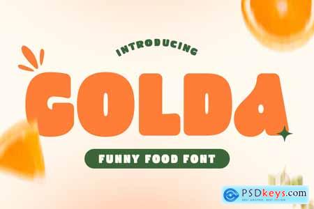 Golda - Funny Food Font