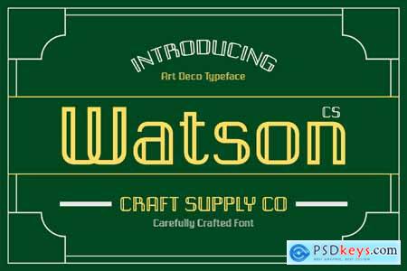 CS Watson  Art Deco Font