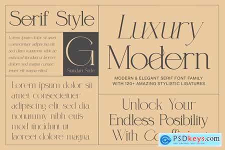 Coefficient Modern & Elegant Serif Family