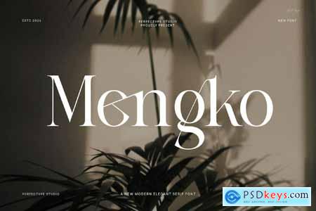 Mengko Elegant Ligature Serif Font