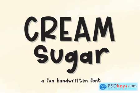 Cream Sugar - Food Font