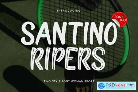 Santino Ripers - Feminine Sport Font